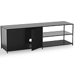 ТВ-тумба из металла с 2-мя дверцами и полками Damian Metal TV Stand варинант исполнения - 3 | Loft Concept в Нижнем Новгороде