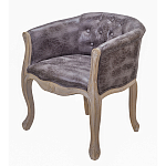 Кресло низкое в стиле прованс Louis French Armchair brown варинант исполнения - 1 | Loft Concept в Нижнем Новгороде