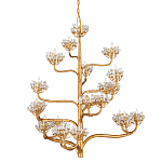Люстра золотая в виде растения Golden Flower Glade варинант исполнения - 3 | Loft Concept в Нижнем Новгороде