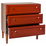 Комод красный из массива бука с 3-мя ящиками Wenge Light варинант исполнения - 3 | Loft Concept в Нижнем Новгороде
