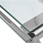 Стол письменный с прозрачной столешницей Corporate Identity варинант исполнения - 2 | Loft Concept в Нижнем Новгороде