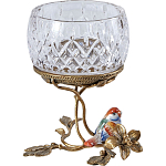 Чаша на ножке из стекла с бронзовыми элементами Bronze Branch варинант исполнения - 1 | Loft Concept в Нижнем Новгороде