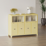 Дизайнерский комод с  2-мя рельефными откидными дверками из стекла Mikko варинант исполнения - 1 | Loft Concept в Нижнем Новгороде