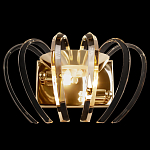 Бра золотого цвета с изогнутыми хрустальными элементами Radiant Ribbons варинант исполнения - 1 | Loft Concept в Нижнем Новгороде