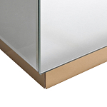 Столик журнальный зеркальный с золотым декором Gold Painted Mirror Table варинант исполнения - 2 | Loft Concept в Нижнем Новгороде