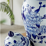 Ваза с крышкой и синим цветочным узором Blue & White Ornament  варинант исполнения - 6 | Loft Concept в Нижнем Новгороде