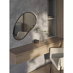 Зеркало асимметричной формы Oval Light Reflection варинант исполнения - 3 | Loft Concept в Нижнем Новгороде