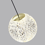 Подвесной светильник с прозрачным рифленым плафоном в форме шара Crystal Globule варинант исполнения - 6 | Loft Concept в Нижнем Новгороде