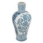 Ваза с голубым цветочным рисунком 43 см Blue & White Ornament варинант исполнения - 1 | Loft Concept в Нижнем Новгороде
