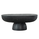 Столик кофейный черного цвета с овальной столешницей и круглым основанием Black Dalmen Table варинант исполнения - 1 | Loft Concept в Нижнем Новгороде