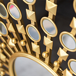 Зеркало-солнце в раме из металла с золотыми с лучами Rays of Peace варинант исполнения - 2 | Loft Concept в Нижнем Новгороде