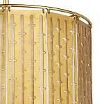 Люстра с золотым фактурным каркасом и тканевым абажуром Lustery Gold варинант исполнения - 1 | Loft Concept в Нижнем Новгороде