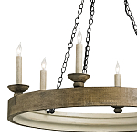 Люстра в форме кольца на 3-х черных цепях Glitter City Lights варинант исполнения - 1 | Loft Concept в Нижнем Новгороде