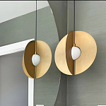 Подвесной светильник в форме золотых дисков Minimalist Lighting Fixture варинант исполнения - 2 | Loft Concept в Нижнем Новгороде