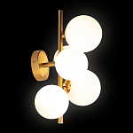 Бра с золотым основанием и 5-ю белыми шарообразными плафонами Bubble варинант исполнения - 3 | Loft Concept в Нижнем Новгороде