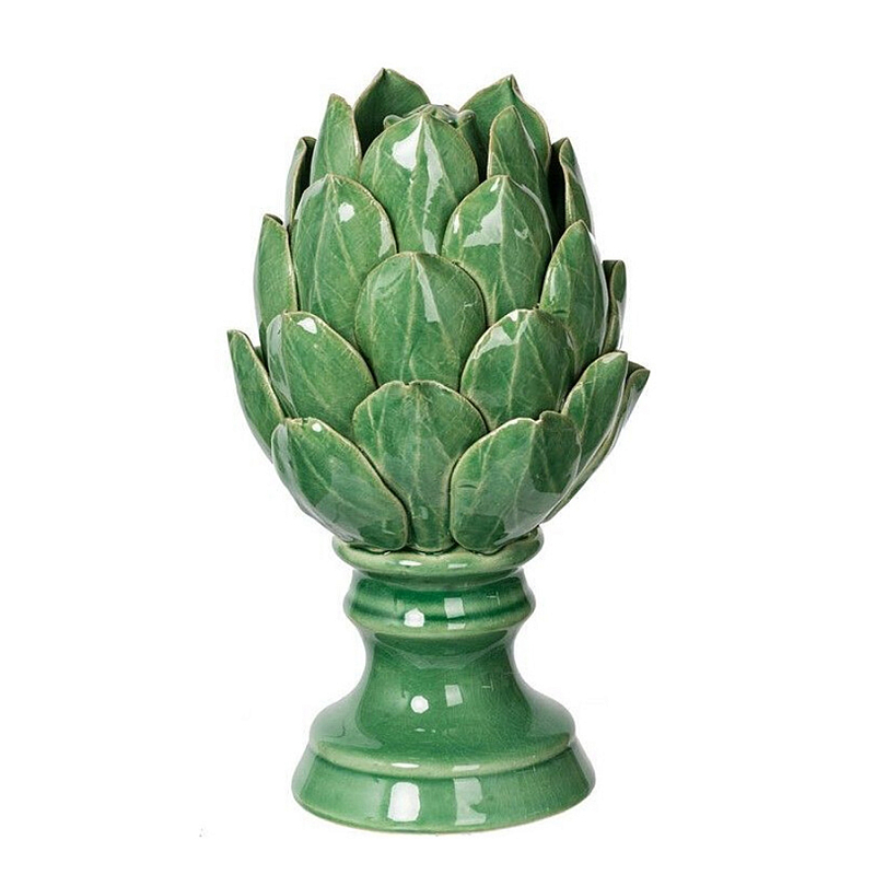 Статуэтка в виде артишока из зелёной керамики с глянцевыми лепестками Artichoke Decor Зеленый Статуэтка в виде артишока из зелёной керамики с глянцевыми лепестками Artichoke Decor Зеленый в Нижнем Новгороде | Loft Concept