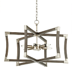 Подвесной светильник в форме фонаря серый Gray Eco Lantern варинант исполнения - 3 | Loft Concept в Нижнем Новгороде