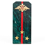 Сувенир Погон ВС из натурального камня змеевик Souvenir Epaulets варинант исполнения - 2 | Loft Concept в Нижнем Новгороде