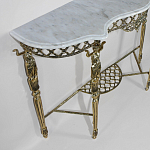 Консоль бронзовая с мраморной столешницей Bronze Console варинант исполнения - 1 | Loft Concept в Нижнем Новгороде