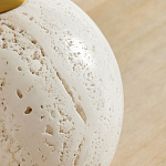 Настольная лампа на круглом основании из натурального камня Bartolomeo варинант исполнения - 1 | Loft Concept в Нижнем Новгороде