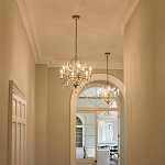 Люстра подвеная с 4-мя лампами и стеклянными подвесками в классическом стиле Feiss варинант исполнения - 2 | Loft Concept в Нижнем Новгороде