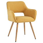 Стул в рогожке желтого цвета NEASAN STOOL варинант исполнения - 1 | Loft Concept в Нижнем Новгороде