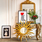 Зеркало-солнце круглое с золотыми с лучами Rays of Peace варинант исполнения - 3 | Loft Concept в Нижнем Новгороде