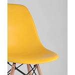 Пластиковый стул на ножках из массива бука Eames Yellow варинант исполнения - 2 | Loft Concept в Нижнем Новгороде