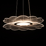 Люстра с прозрачным волнистым плафоном в форме цветка Ethereal Bloom варинант исполнения - 5 | Loft Concept в Нижнем Новгороде