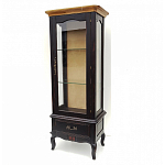 Витрина однодверная с ящиком и 3-мя полками из массива березы Vintage варинант исполнения - 1 | Loft Concept в Нижнем Новгороде