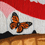 Картина вышивка бисером Grill Cut Out With Butterfly варинант исполнения - 2 | Loft Concept в Нижнем Новгороде