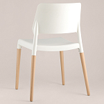 Пластиковый стул на ножках из массива бука Ferret White 4 шт варинант исполнения - 5 | Loft Concept в Нижнем Новгороде