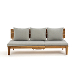 Садовый диван-трансофрмер Kate серый варинант исполнения - 5 | Loft Concept в Нижнем Новгороде