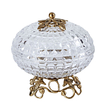 Конфетница из прозрачного рельефного стекла Eden Garden варинант исполнения - 9 | Loft Concept в Нижнем Новгороде