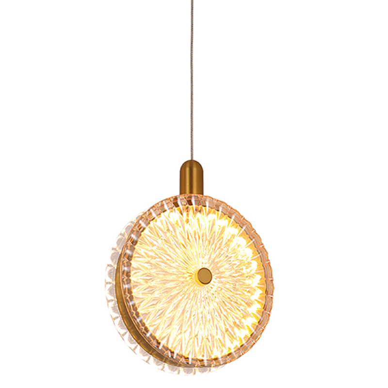 Подвесной светильник с плафоном из рельефного стекла Peony Glass Bronze Прозрачный Бронза Черный Подвесной светильник с плафоном из рельефного стекла Peony Glass Bronze Прозрачный Бронза Черный в Нижнем Новгороде | Loft Concept