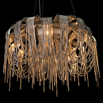 Люстра подвесная круглая с изогнутыми металлическими дугами и ниспадающими цепочками 65 см Atlantis Chain варинант исполнения - 17 | Loft Concept в Нижнем Новгороде