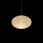 Подвесной светильник с плафоном в виде эллипса из белого алебастра Cryptocrystalline Stone варинант исполнения - 4 | Loft Concept в Нижнем Новгороде