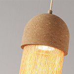Подвесной светильник натуральная пробка с бахромой Natural Cork варинант исполнения - 3 | Loft Concept в Нижнем Новгороде