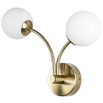 Бра с 2-мя круглыми плафонами из матового стекла Pearl Suspension Light Wall Lamp варинант исполнения - 1 | Loft Concept в Нижнем Новгороде