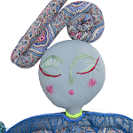 Кукла из одежды и павлопосадских платков Rusalka Blue Jeans 2 варинант исполнения - 2 | Loft Concept в Нижнем Новгороде