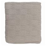 Плед из хлопка рельефной вязки бежево-серого цвета Waffle Comfort варинант исполнения - 4 | Loft Concept в Нижнем Новгороде