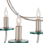 Люстра серебряного цвета с изогнутыми элементами каркаса Twisted Iron Chandelier варинант исполнения - 2 | Loft Concept в Нижнем Новгороде