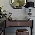 Настольная лампа с черным конусообразным абажуром Glass Flask варинант исполнения - 1 | Loft Concept в Нижнем Новгороде