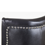 Кресло из натуральной кожи на 4-х деревянных ножках из массива бука Daniel Leather Armchair black варинант исполнения - 5 | Loft Concept в Нижнем Новгороде