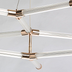 Люстра с геометрической конструкцией из вытянутых цилиндрических плафонов Hex Scaffold  варинант исполнения - 5 | Loft Concept в Нижнем Новгороде