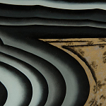 Дизайнерский комод с 4-мя дверцами в черно-золотых тонах Calista варинант исполнения - 1 | Loft Concept в Нижнем Новгороде