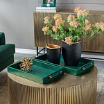 Комплект из двух прямоугольных подносов зеленого цвета Serpent варинант исполнения - 4 | Loft Concept в Нижнем Новгороде