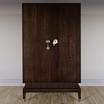 Платяной шкаф Elsa Dreams Walnut с 2-мя фасадами варинант исполнения - 3 | Loft Concept в Нижнем Новгороде