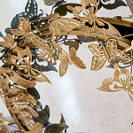 Зеркало круглое в металлической раме украшенной фигурами бабочек Butterflies варинант исполнения - 3 | Loft Concept в Нижнем Новгороде