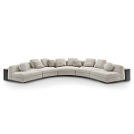 Большой угловой Диван California трансформер с приставными деревянными модулями   варинант исполнения - 1 | Loft Concept в Нижнем Новгороде